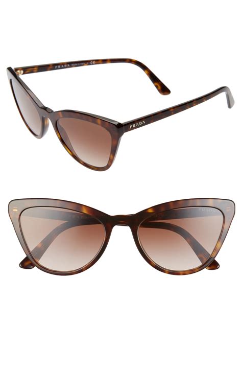 prada havana cat eye sunglasses.